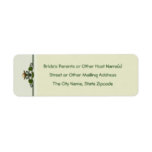 Nouveau Lilies (Return Address Labels) Return Address Label