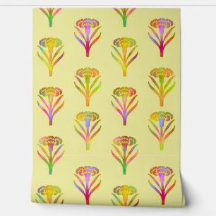 Nouveau Riche Blooms Sunshine Wallpaper
