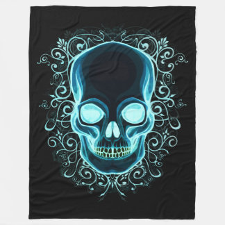 Nouveau Skull Fleece Blanket