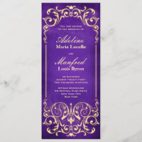 Nouveau Victorian: Pale Gold & Aubergine Wedding
