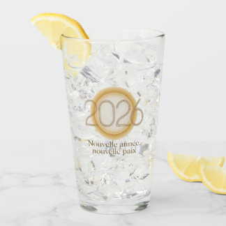 Nouvelle année, nouvelle paix glass