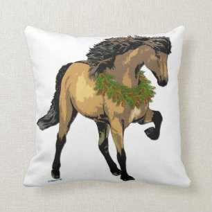 Nouvelle Christmas Horse Cushion