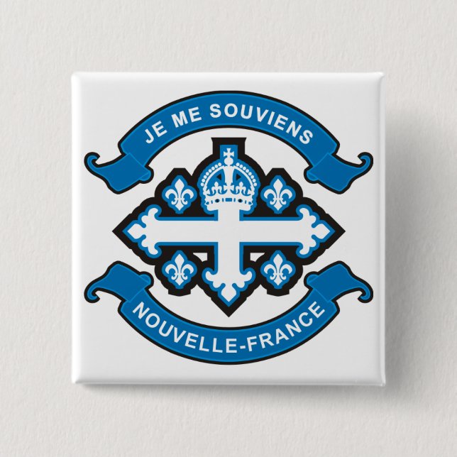 Nouvelle-France 15 Cm Square Badge (Front)