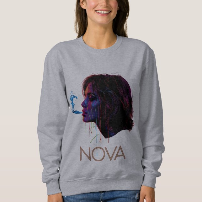 Nova Glow Painted Silence Sweatshirt (Front)