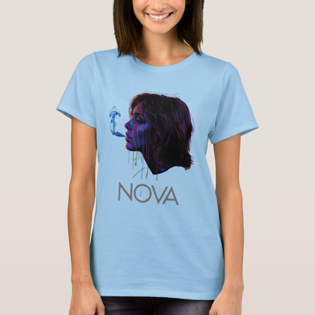 Nova Glow Painted Silence T-Shirt (Front)