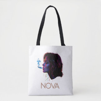 Nova Glow Painted Silence Tote Bag