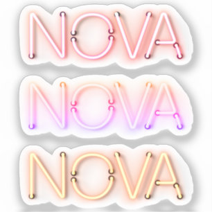 Nova name in neon lights x3