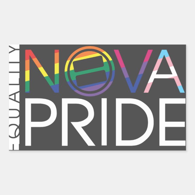 NOVA Pride Logo - Rectangle Rectangular Sticker (Front)