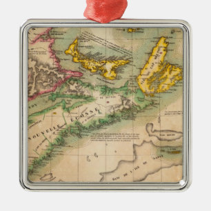 Nova Scotia and New Brunswick 44 Metal Tree Decoration