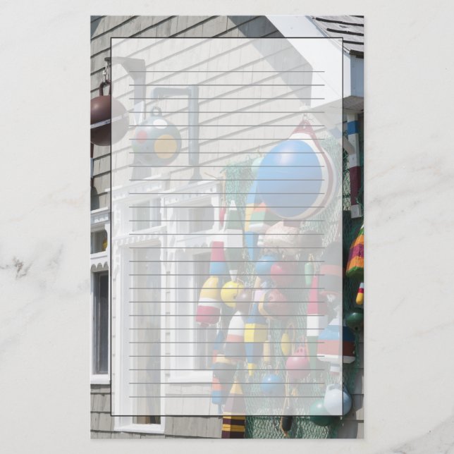 Nova Scotia, Canada. Buoy shop in  Blue Rocks in Stationery (Front)