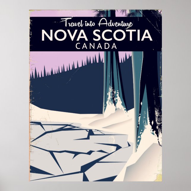 Nova Scotia, Canada holiday travel poster. Poster (Front)