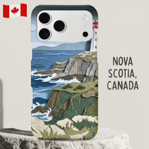 Nova Scotia Canada Lighthouse Layered Paper Art