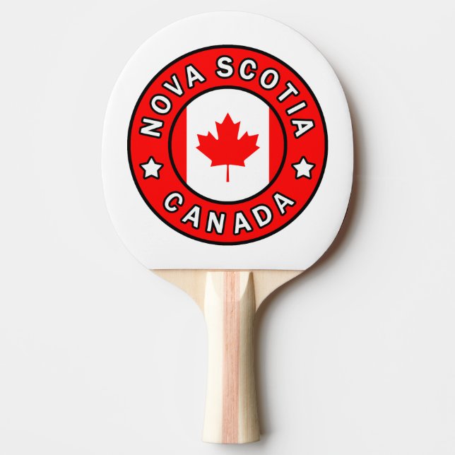 Nova Scotia Canada Ping Pong Paddle (Front)
