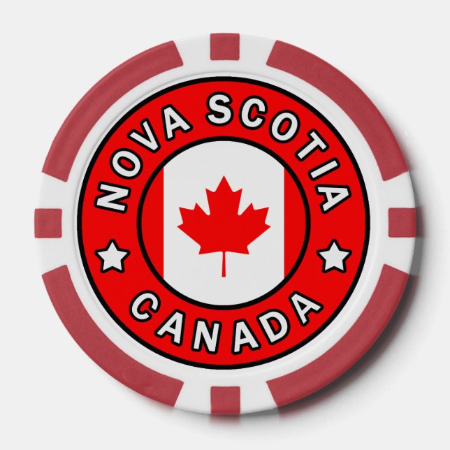 Nova Scotia Canada Poker Chips (Front)