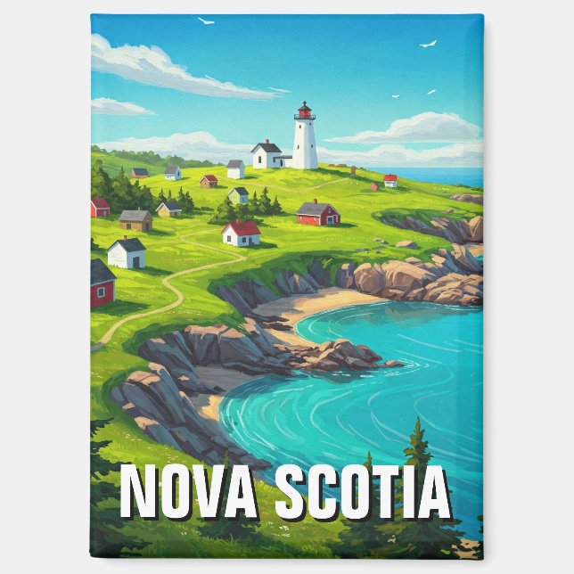 Nova Scotia Canada Travel Magnet (Front)