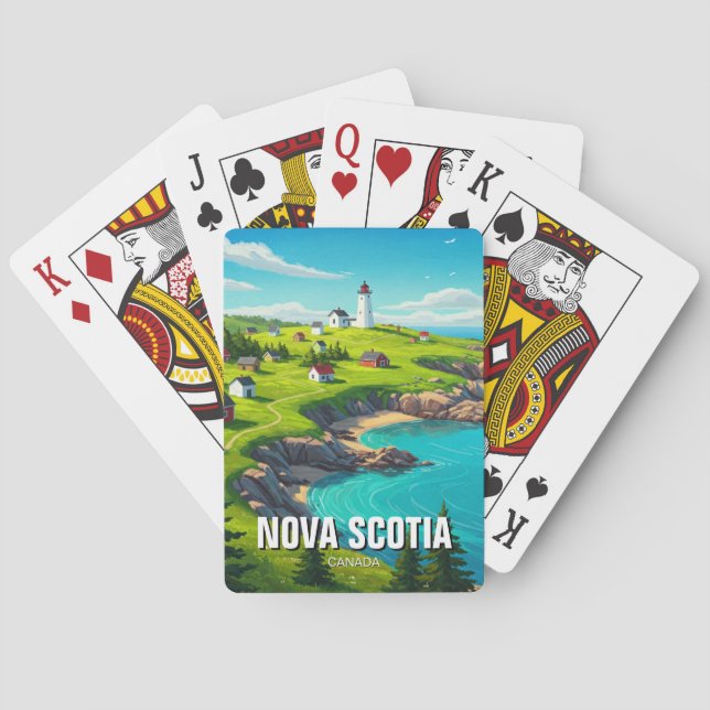 Nova Scotia Canada Travel Playing Cards (Back)