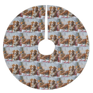 Nova Scotia Duck Toller Dog Christmas Festive Brushed Polyester Tree Skirt