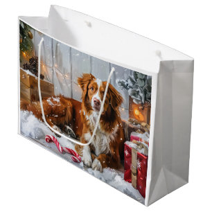 Nova Scotia Duck Toller Dog Christmas Festive Large Gift Bag