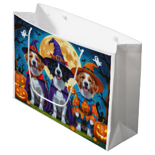 Nova Scotia Duck Toller Pumpkin Halloween Funny Large Gift Bag