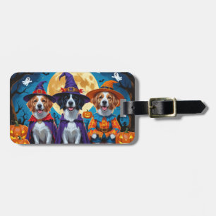 Nova Scotia Duck Toller Pumpkin Halloween Funny Luggage Tag