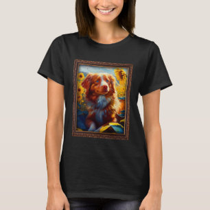 Nova Scotia Duck Toller Retriever Toller Painting  T-Shirt