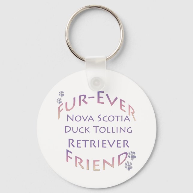 Nova Scotia Duck Tolling Furever Key Ring (Front)
