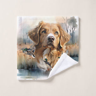 Nova Scotia Duck Tolling Retriever, Art Wash Cloth