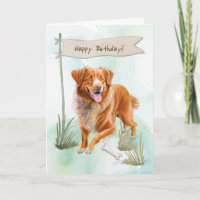 Nova Scotia Duck Tolling Retriever Birthday Sign