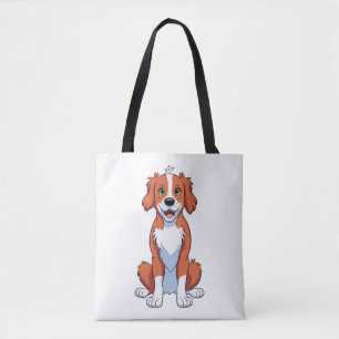 Nova Scotia Duck Tolling Retriever Cartooned Cuten Tote Bag
