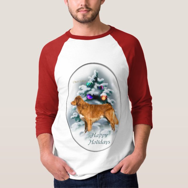 Nova Scotia Duck Tolling Retriever Christmas Gifts T-Shirt (Front)