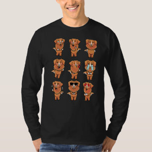 Nova Scotia Duck Tolling Retriever Dog Emotions T-Shirt