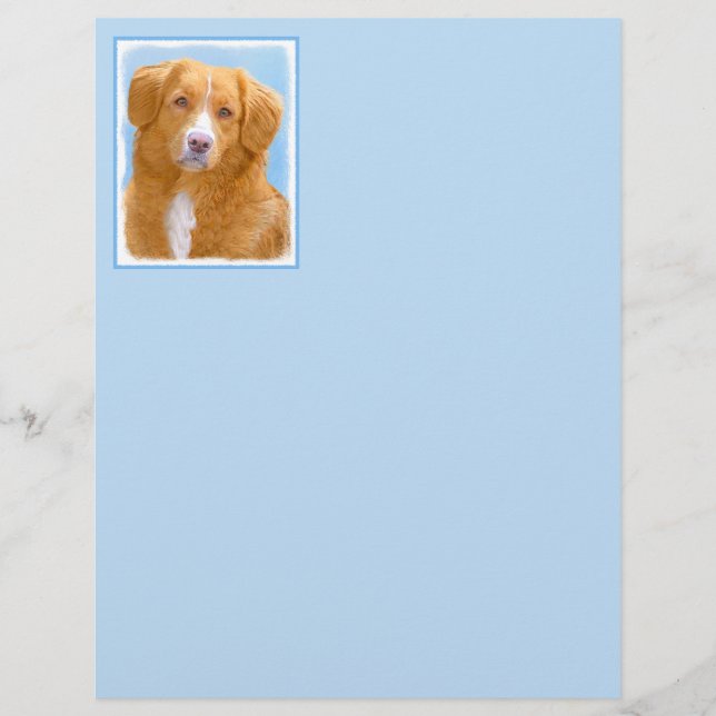 Nova Scotia Duck Tolling Retriever Dog Painting (Front)