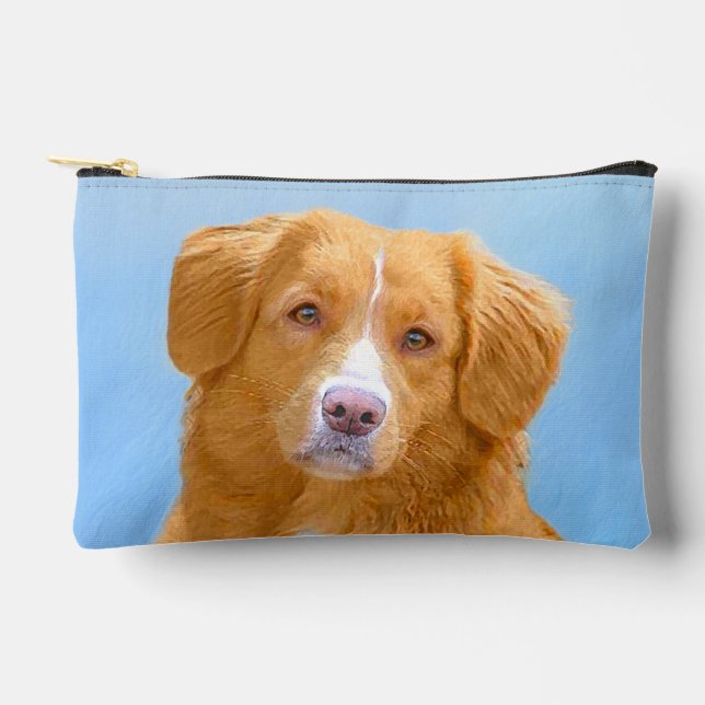 Nova Scotia Duck Tolling Retriever Dog Painting Accessory Pouch (Front)