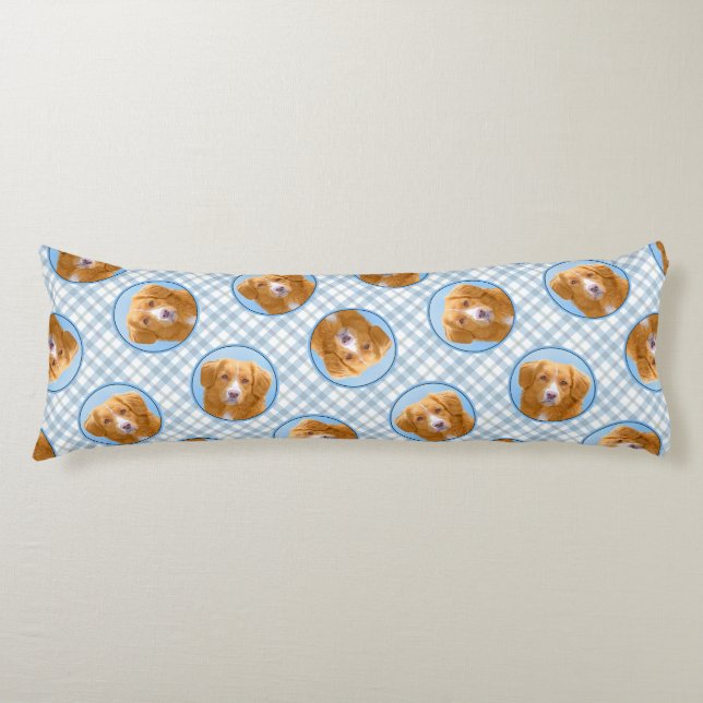 Nova Scotia Duck Tolling Retriever Dog Painting Body Cushion (Front)