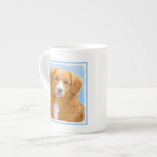 Nova Scotia Duck Tolling Retriever Dog Painting Bone China Mug