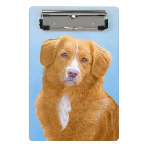 Nova Scotia Duck Tolling Retriever Dog Painting Mini Clipboard