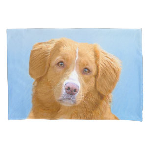 Nova Scotia Duck Tolling Retriever Dog Painting Pillowcase