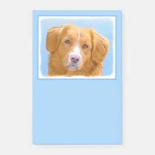 Nova Scotia Duck Tolling Retriever Dog Painting Post-it Notes
