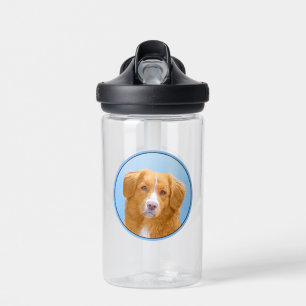 Nova Scotia Duck Tolling Retriever Dog Painting Water Bottle