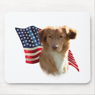 Nova Scotia Duck Tolling Retriever Flag Mouse Pad