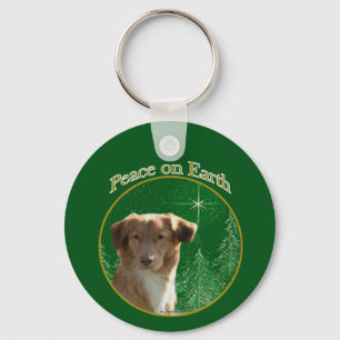Nova Scotia Duck Tolling Retriever Peace Key Ring