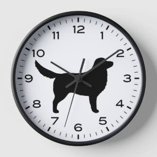Nova Scotia Duck Tolling Retriever Silhouette Clock