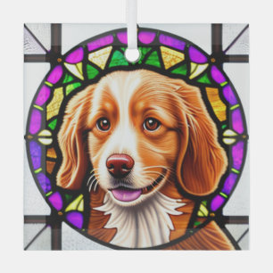 Nova Scotia Duck Tolling Retriever "Stained"  Glass Tree Decoration