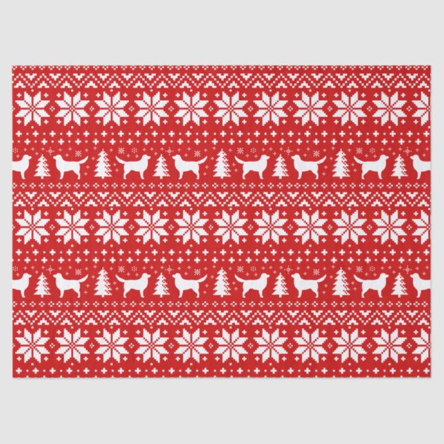 Nova Scotia Duck Tolling Retrievers Christmas Tissue Paper (Front)