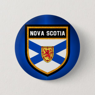 Nova Scotia Flag 6 Cm Round Badge