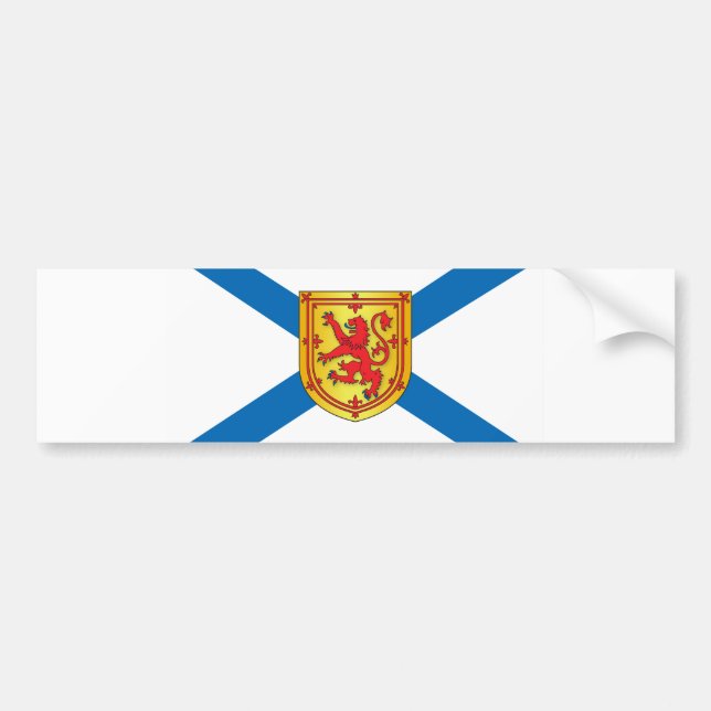 Nova Scotia flag Bumper Sticker (Front)