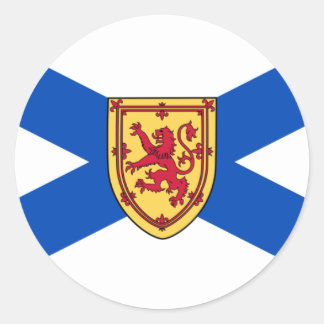 Nova Scotia flag Classic Round Sticker