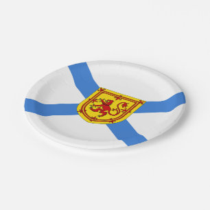 Nova Scotia flag party paper plate