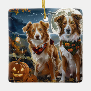 Nova Scotia Halloween Spooky Ceramic Ornament