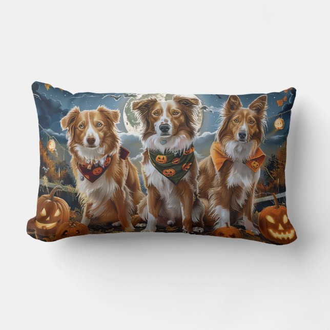 Nova Scotia Halloween Spooky Lumbar Cushion (Front)